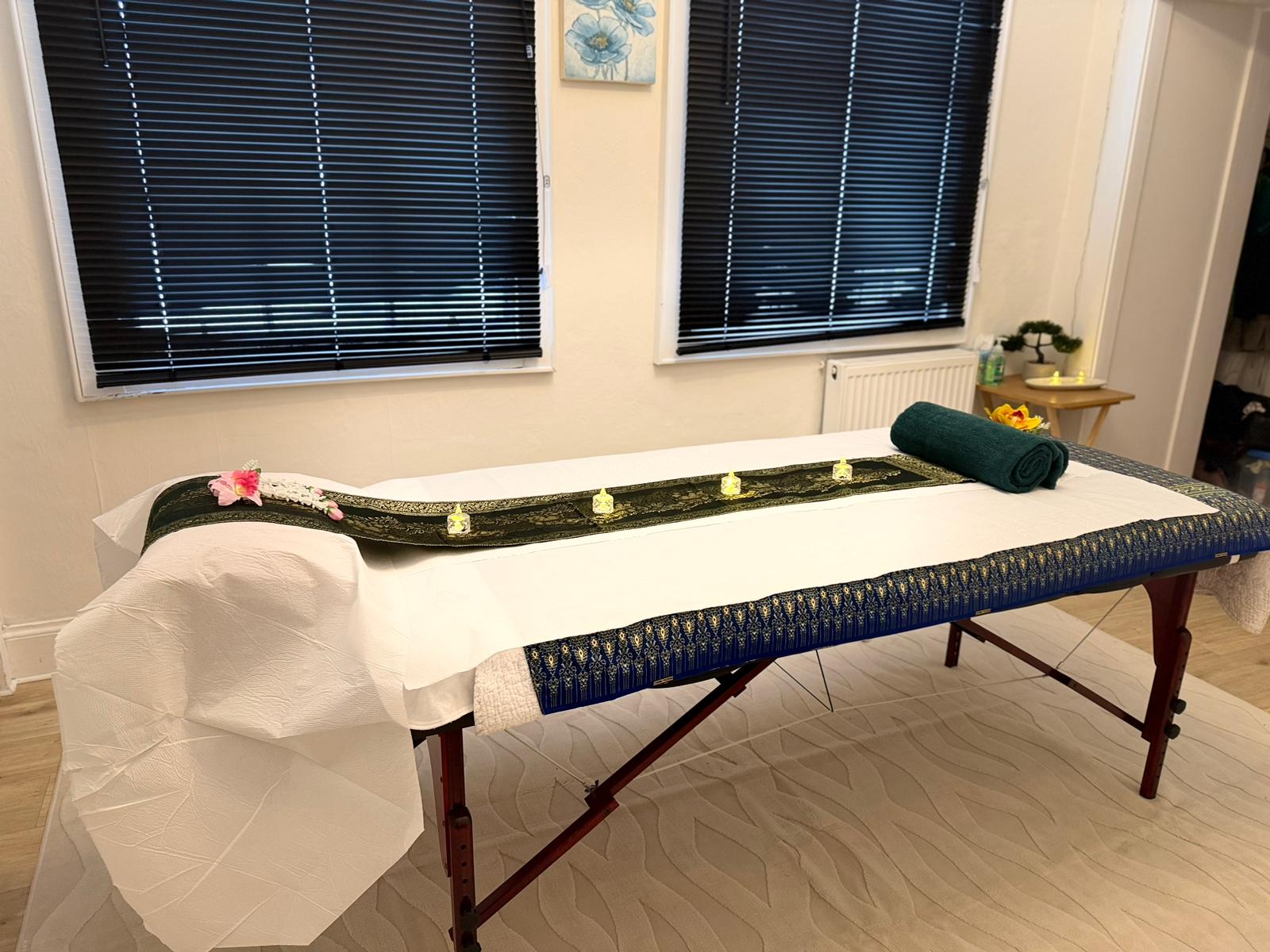 Massage treatment room detail at Holistic Thai Massage by Kwan